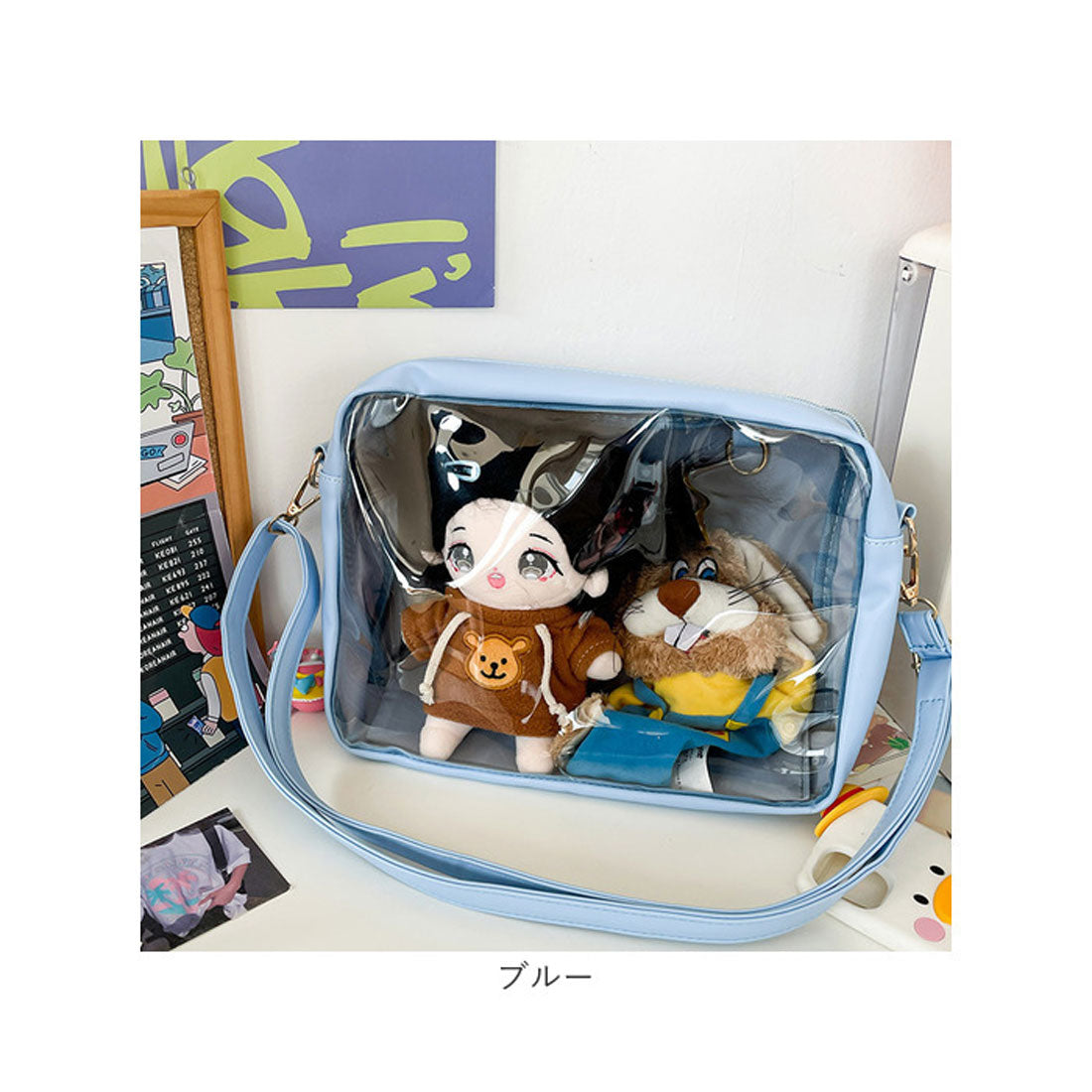 バックヤードファミリー BACKYARD FAMILY 痛バッグ ショルダーバッグ 推し活 大容量 (レッド) レッド