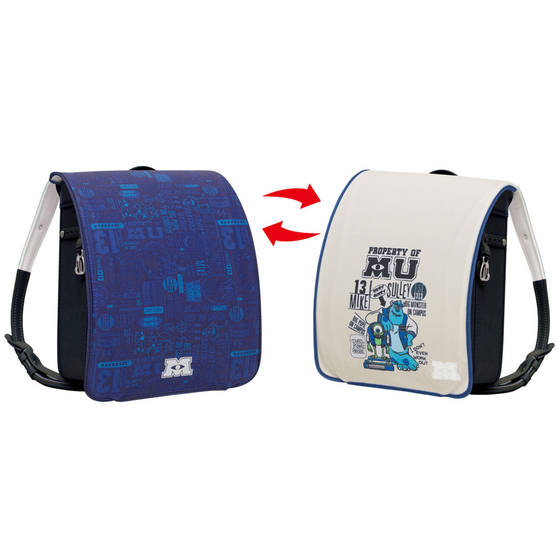 バックヤードファミリー BACKYARD FAMILY らんらんCAP charareverse リバーシブルキャラクターランドセルカバー (ユニバーシティ・ベーシック) ユニバーシティ・ベーシック