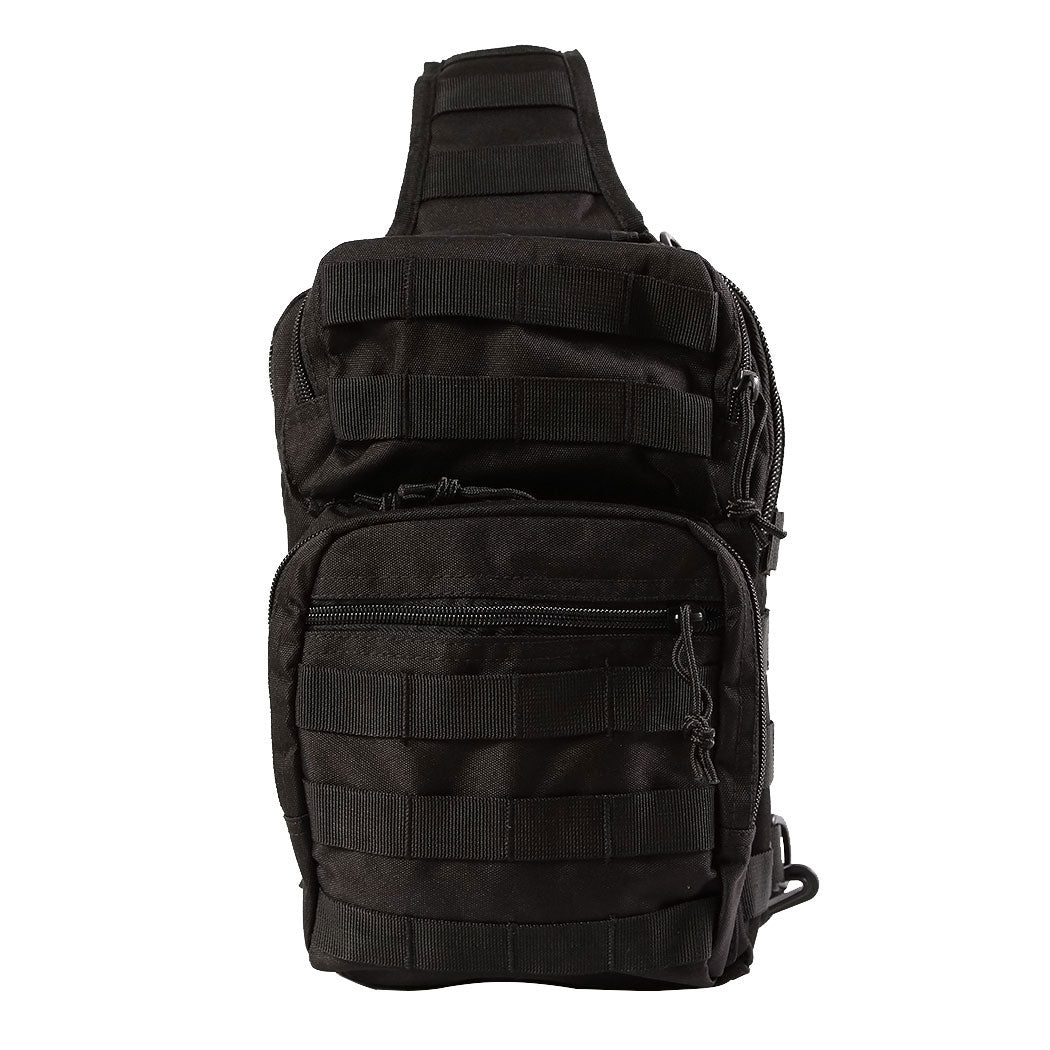 ノーブランド No Brand ミリタリー商品 スカウトバッグ L #BS081YN (2.ブラック) 2.ブラック