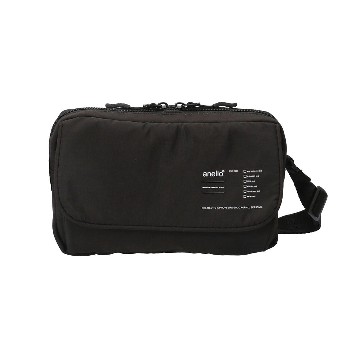 バックヤードファミリー BACKYARD FAMILY anello ガイド 多機能ショルダー (BK.ブラック) BK.ブラック