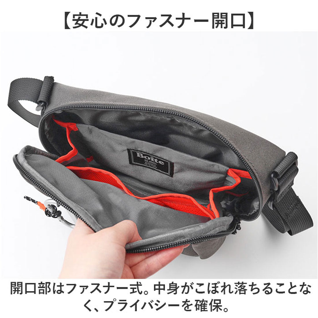 バックヤードファミリー BACKYARD FAMILY BOD仕切りミニショルダー (BK) BK