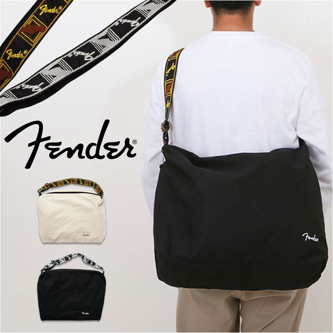 バックヤードファミリー BACKYARD FAMILY Fender ショルダーバッグ (BLACK) BLACK