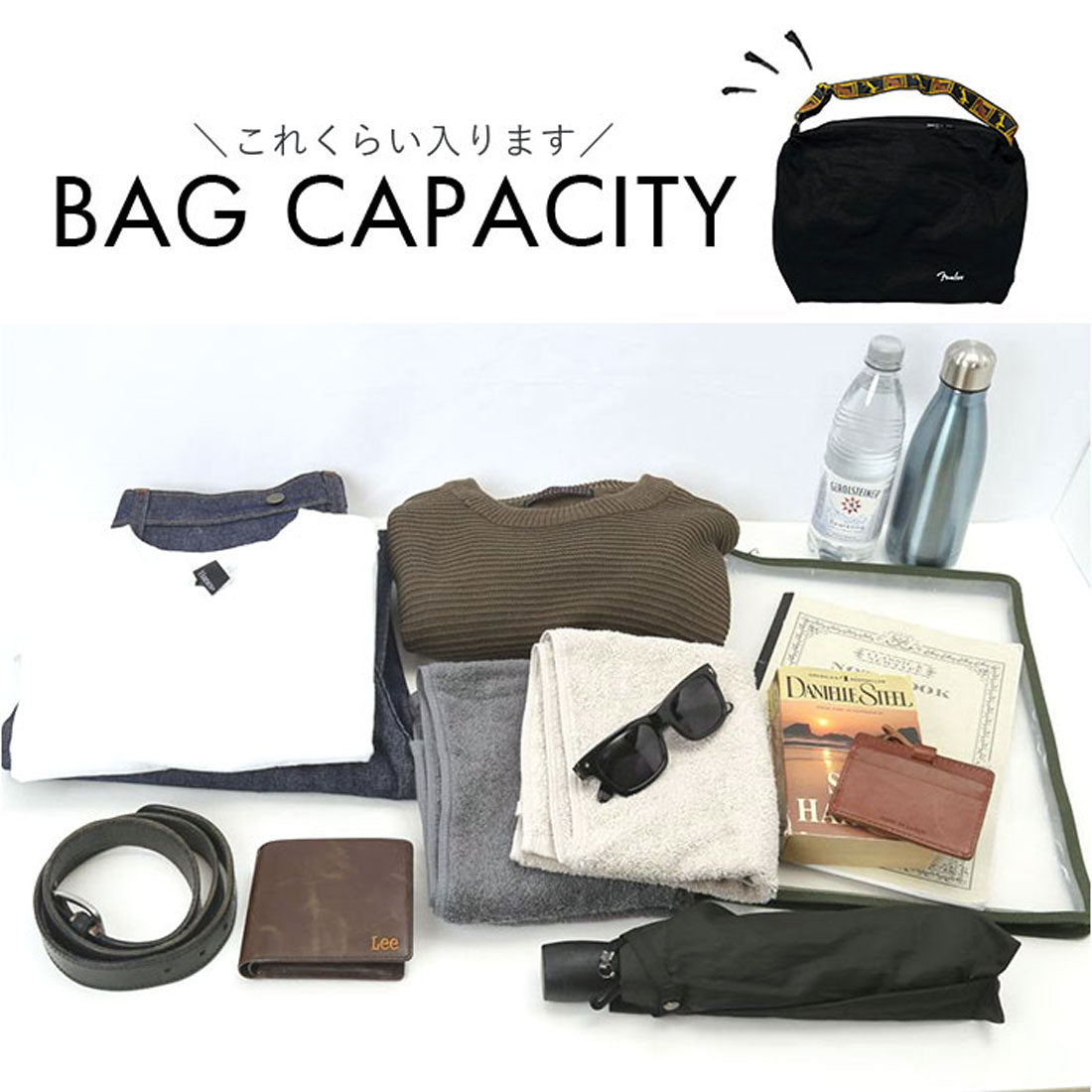 バックヤードファミリー BACKYARD FAMILY Fender ショルダーバッグ (BLACK) BLACK