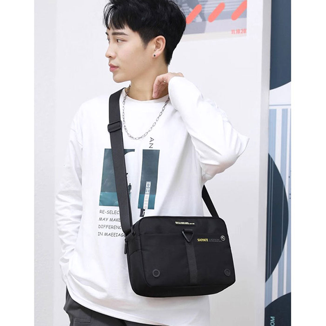 バックヤードファミリー BACKYARD FAMILY ショルダーバッグ メンズ 斜めがけバッグ 軽量 大容量 (グレー) グレー