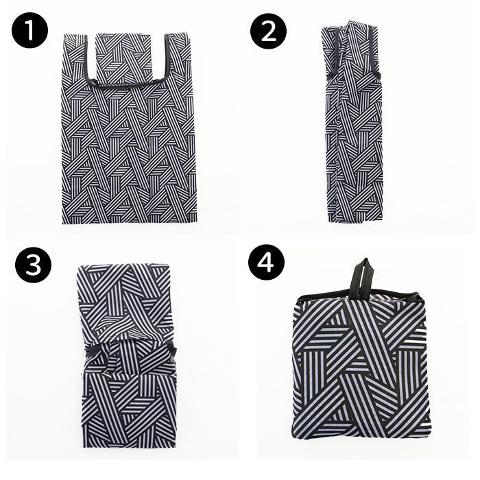 ノーブランド No Brand パターンエコバッグ スモール (ゼブラストライプ) ゼブラストライプ