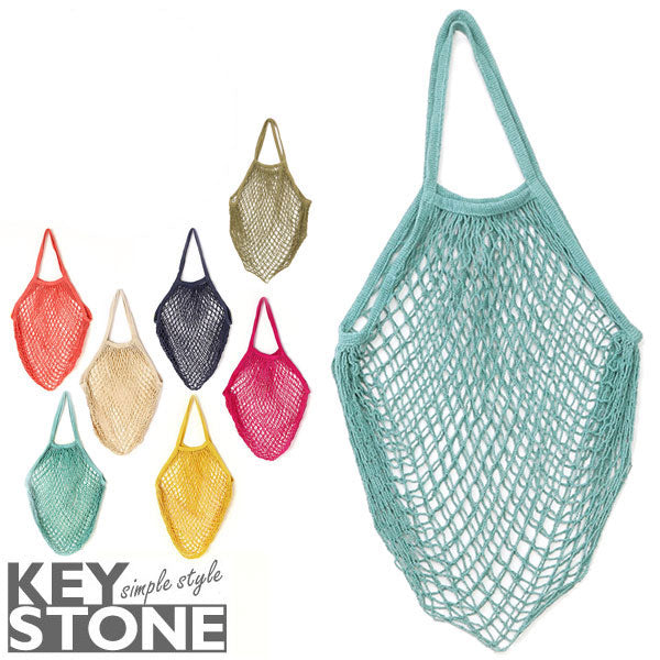 ノーブランド No Brand キーストーン KEY STONE #COMEBA コットンメッシュバッグ (IN.インディゴ) IN.インディゴ