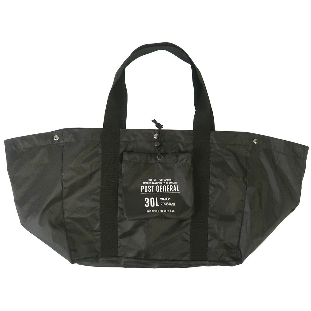 ノーブランド No Brand POST GENERAL ポストジェネラル パッカブル ショッピング バスケットバッグ (982040015.ブラック) 982040015.ブラック