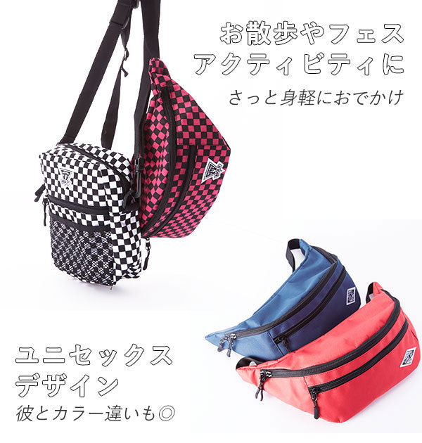 ノーブランド No Brand ウェストポーチ 8333 スクエアショルダーバッグ 8334