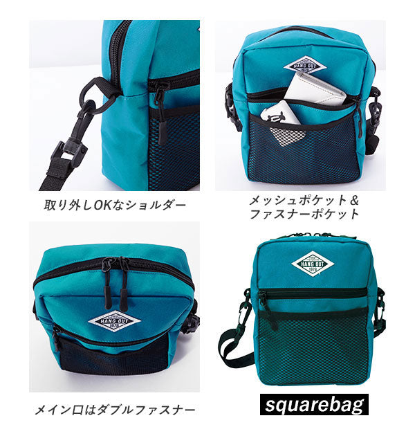 ノーブランド No Brand ウェストポーチ 8333 スクエアショルダーバッグ 8334