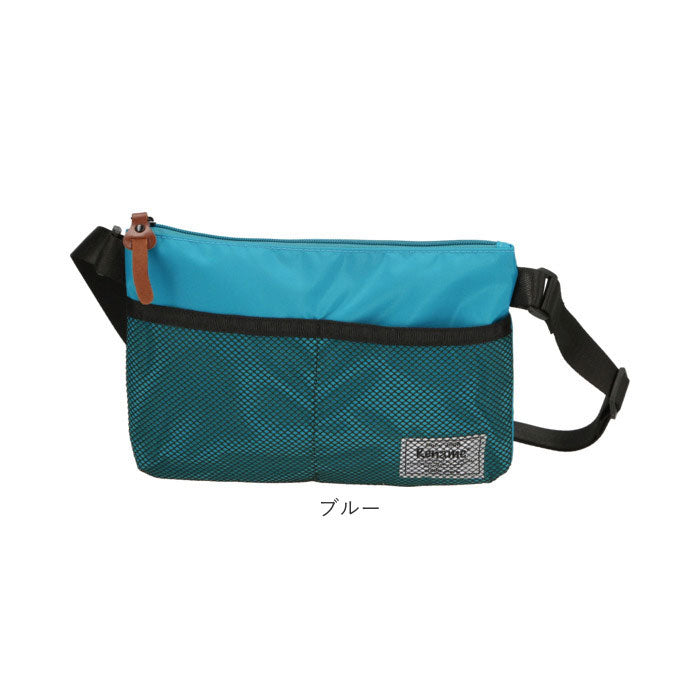 ノーブランド No Brand Rename メッシュポケット ナイロンサコッシュバッグ RSN71019 (ブラック) ブラック