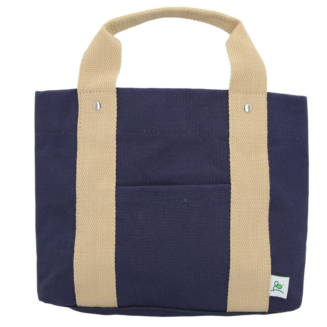 バックヤードファミリー BACKYARD FAMILY ミニトートバッグ,ネイビー/ベージュ