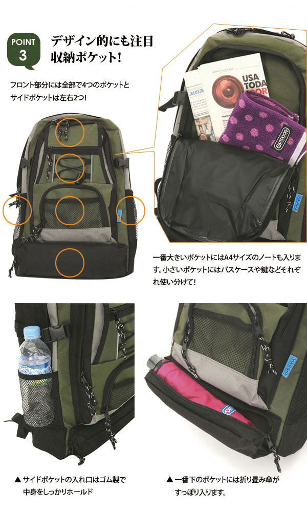 バックヤードファミリー BACKYARD FAMILY ノーブランド NO BRAND #7077 デイパック