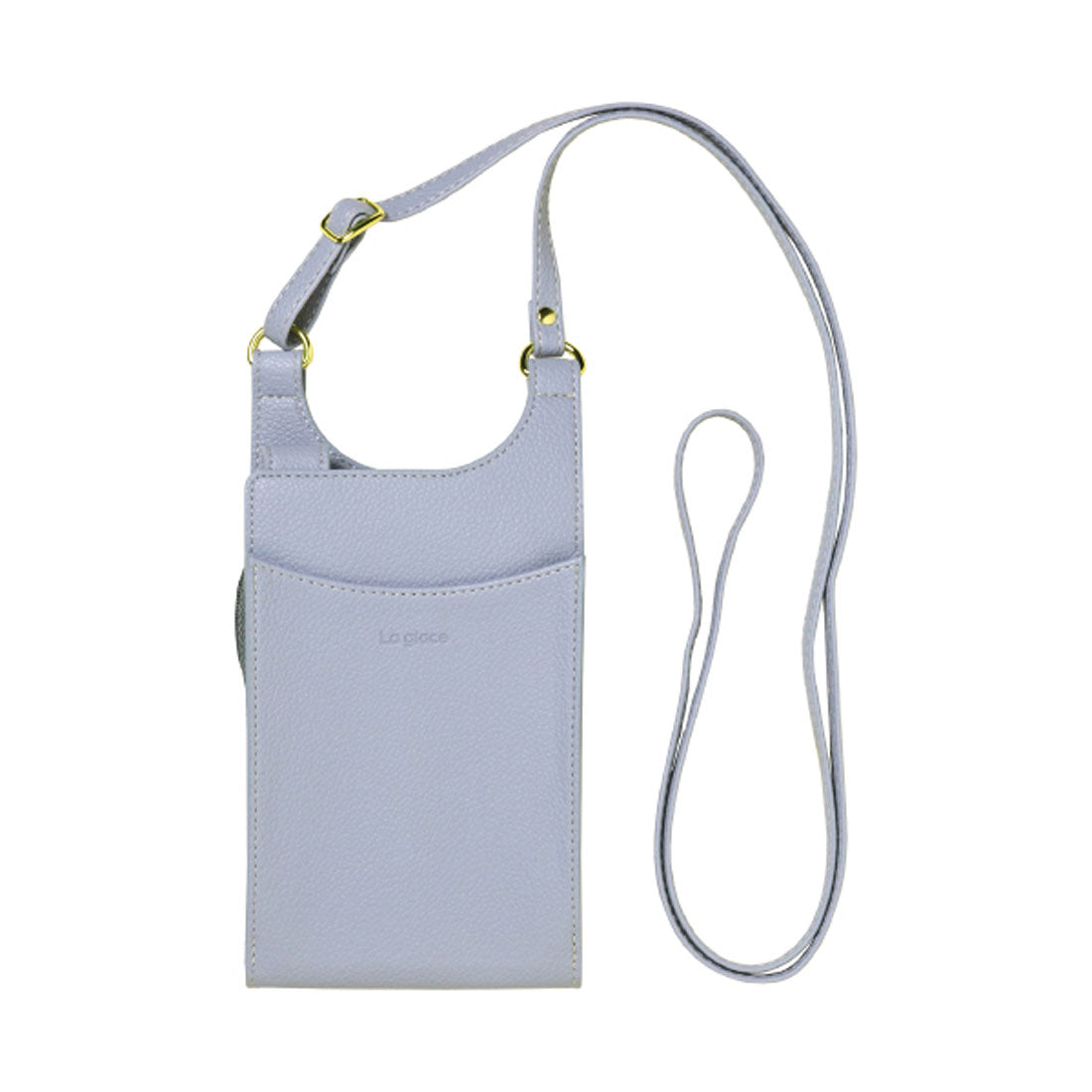 バックヤードファミリー BACKYARD FAMILY ショルダーストラップ付きスマホポーチ (スモークブルー) スモークブルー