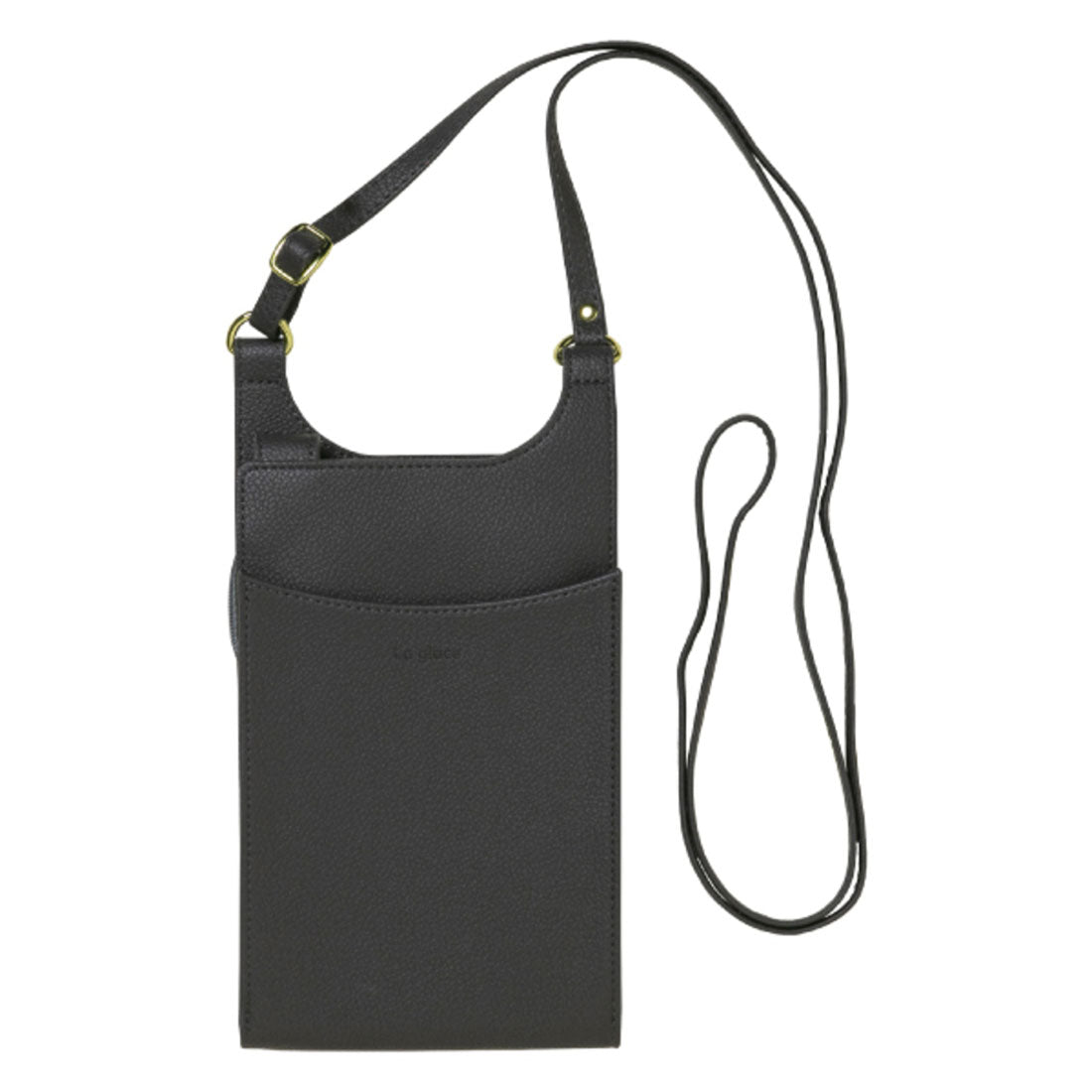 バックヤードファミリー BACKYARD FAMILY ショルダーストラップ付きスマホポーチ (チャコールグレー) チャコールグレー