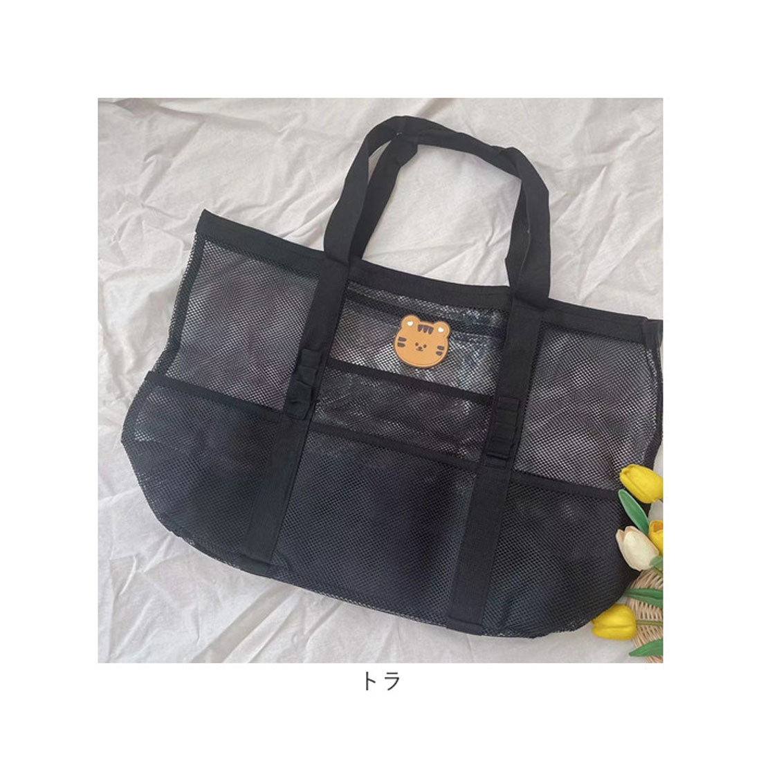 バックヤードファミリー BACKYARD FAMILY ビーチバッグ プールバッグ メッシュ 大容量 アニマル (リス) リス