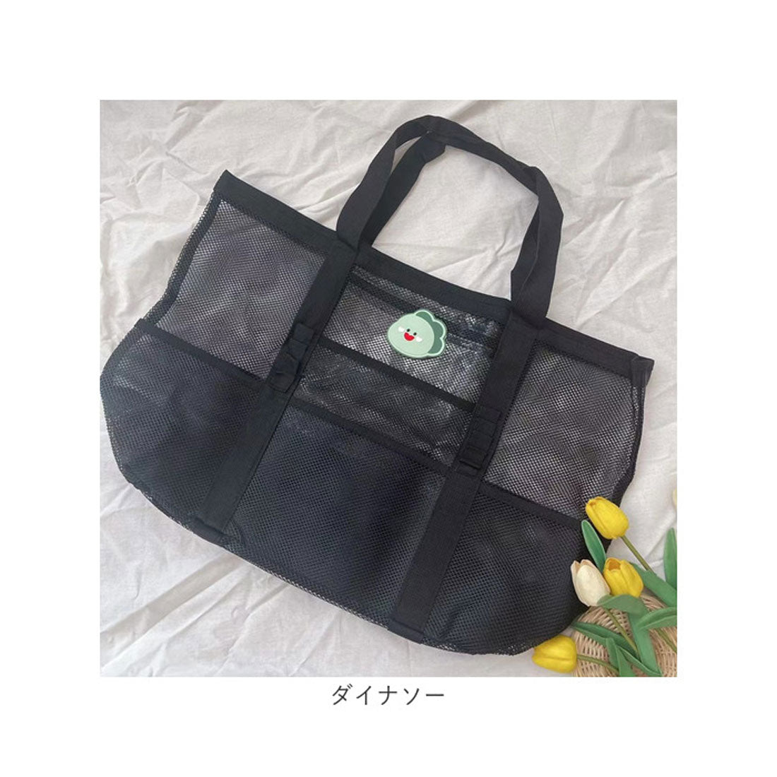 バックヤードファミリー BACKYARD FAMILY ビーチバッグ プールバッグ メッシュ 大容量 アニマル (リス) リス