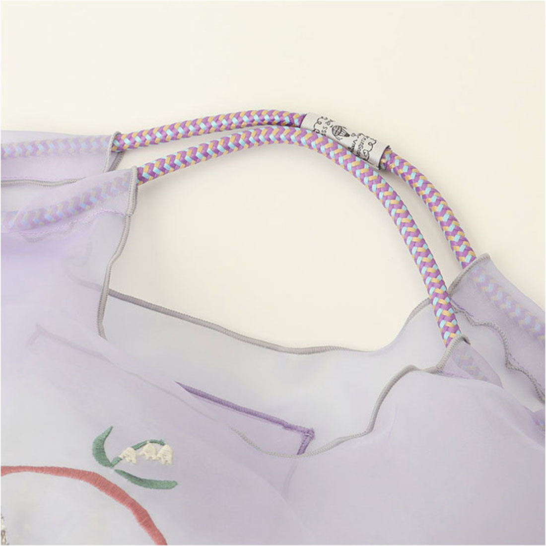 バックヤードファミリー BACKYARD FAMILY シフォン生地 パラコードバッグ (あずきさん/ブルー) あずきさん/ブルー