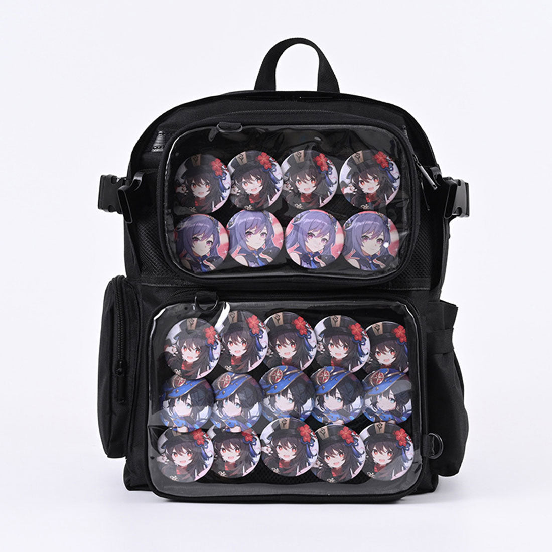 バックヤードファミリー BACKYARD FAMILY 痛バッグ リュック ボディバッグ 2way 大容量 (ブラック) ブラック