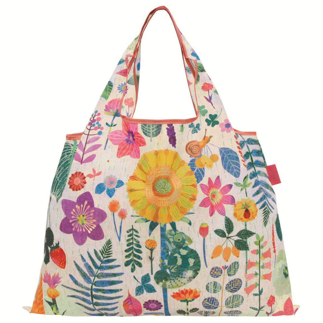 バックヤードファミリー BACKYARD FAMILY #DJQECOBAG デザイナーズコラボ ショッピングバック (フラワー) フラワー