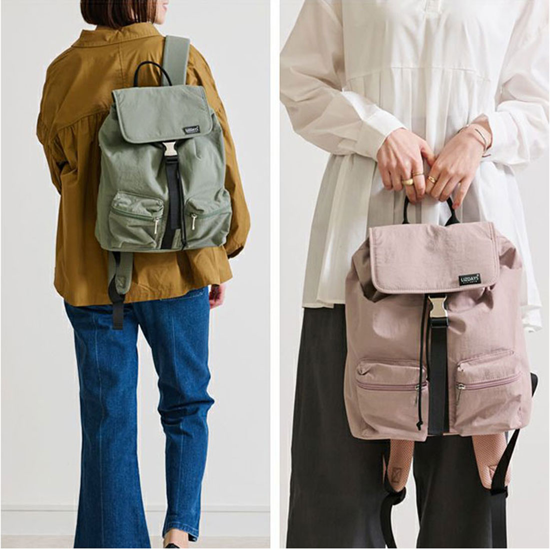 バックヤードファミリー BACKYARD FAMILY Kacchirin ruck sack (ブルーグレー) ブルーグレー