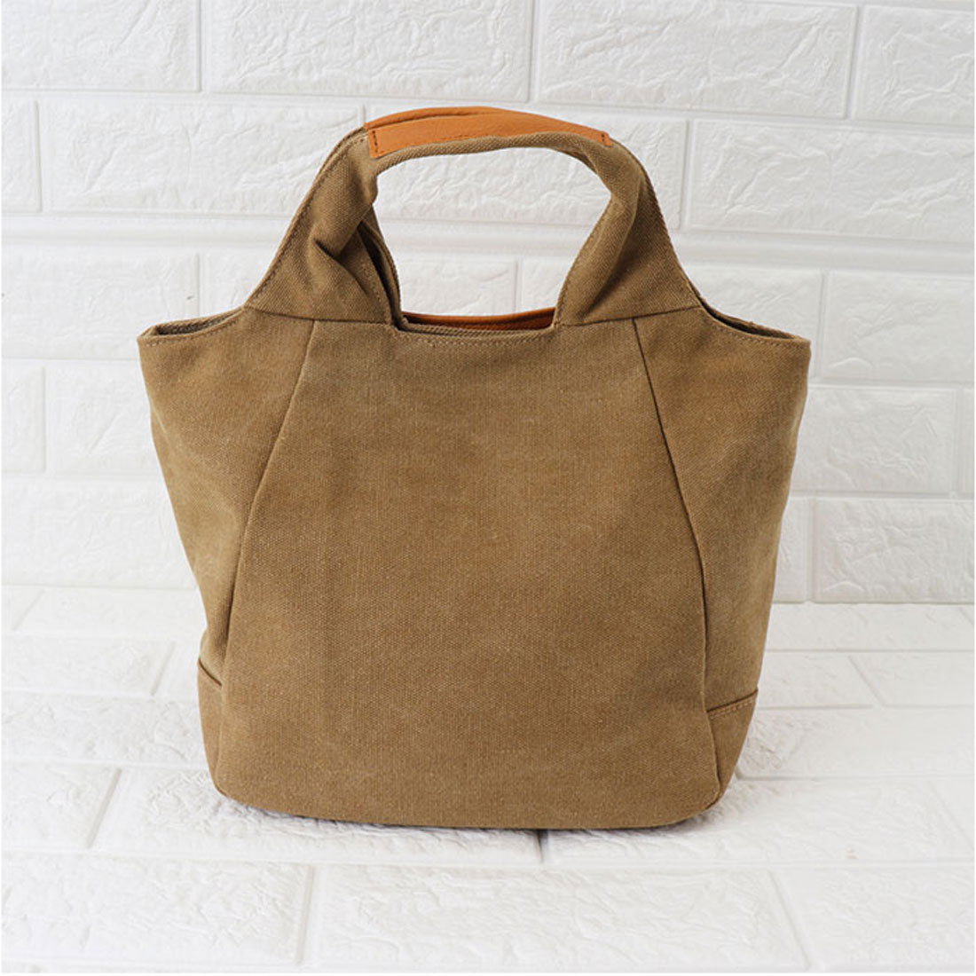 バックヤードファミリー BACKYARD FAMILY ドット合皮帆布トートバッグ (グレージュ) グレージュ