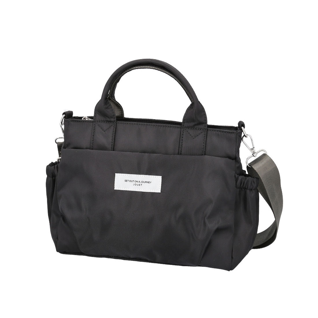 バックヤードファミリー BACKYARD FAMILY 微光沢 10ポケット2wayトート (ブラック) ブラック