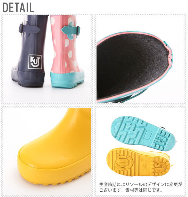 ノーブランド No Brand キッズラバーレインブーツ