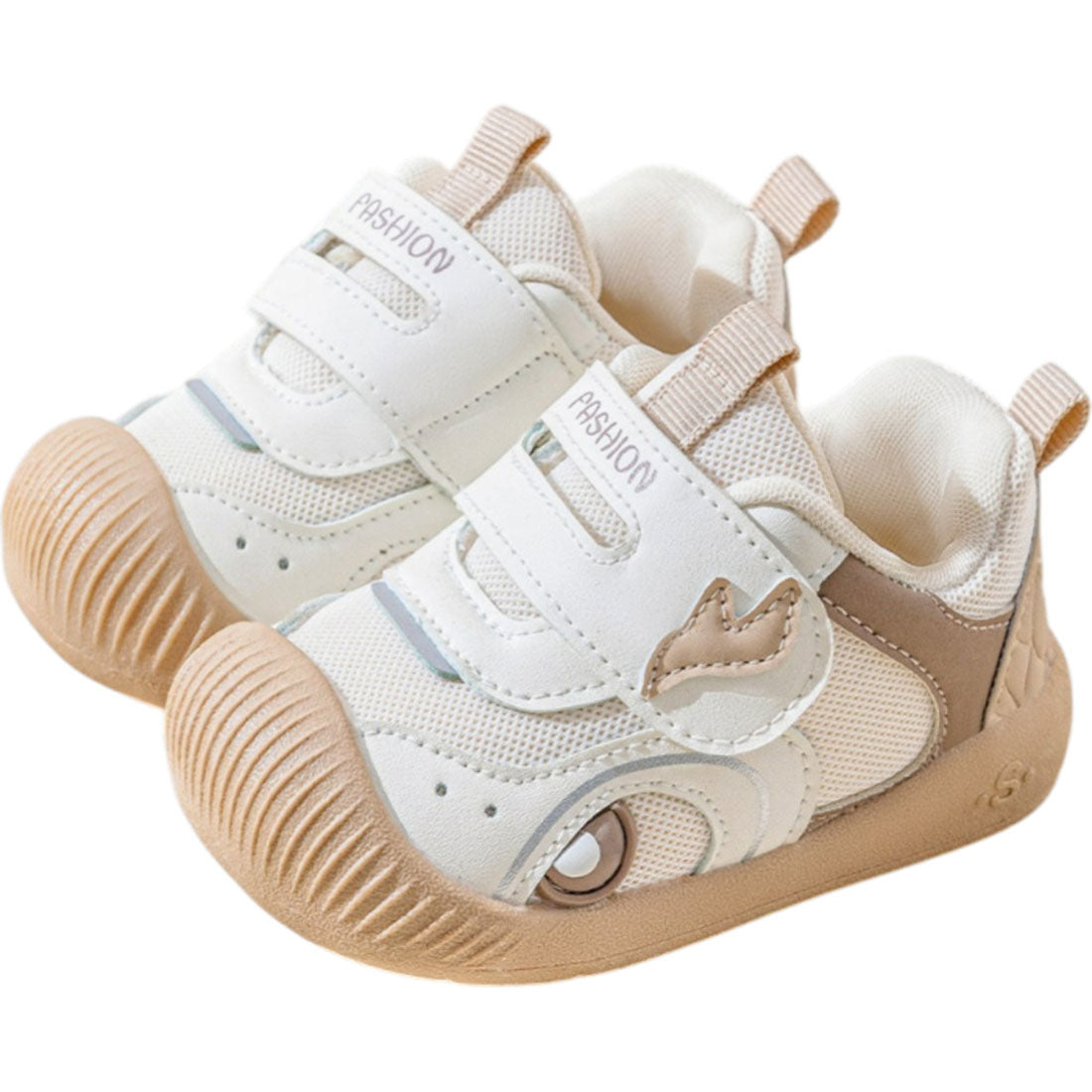 バックヤードファミリー BACKYARD FAMILY ベビーシューズ スニーカー 靴 PUレザー かわいい (ベージュ) ベージュ