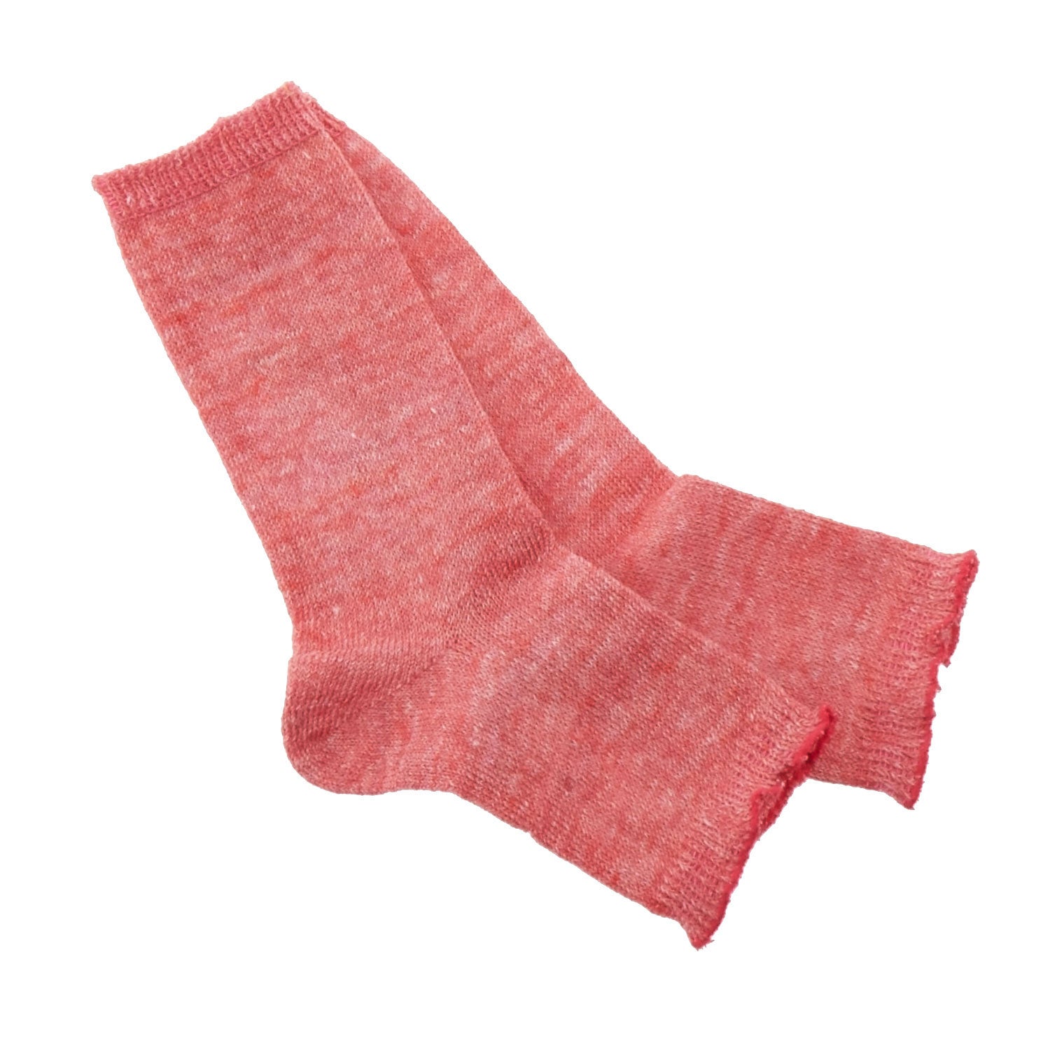 ノーブランド No Brand #SO1085 スモールストーン リネンサンダルソックス,1085RE.レッド