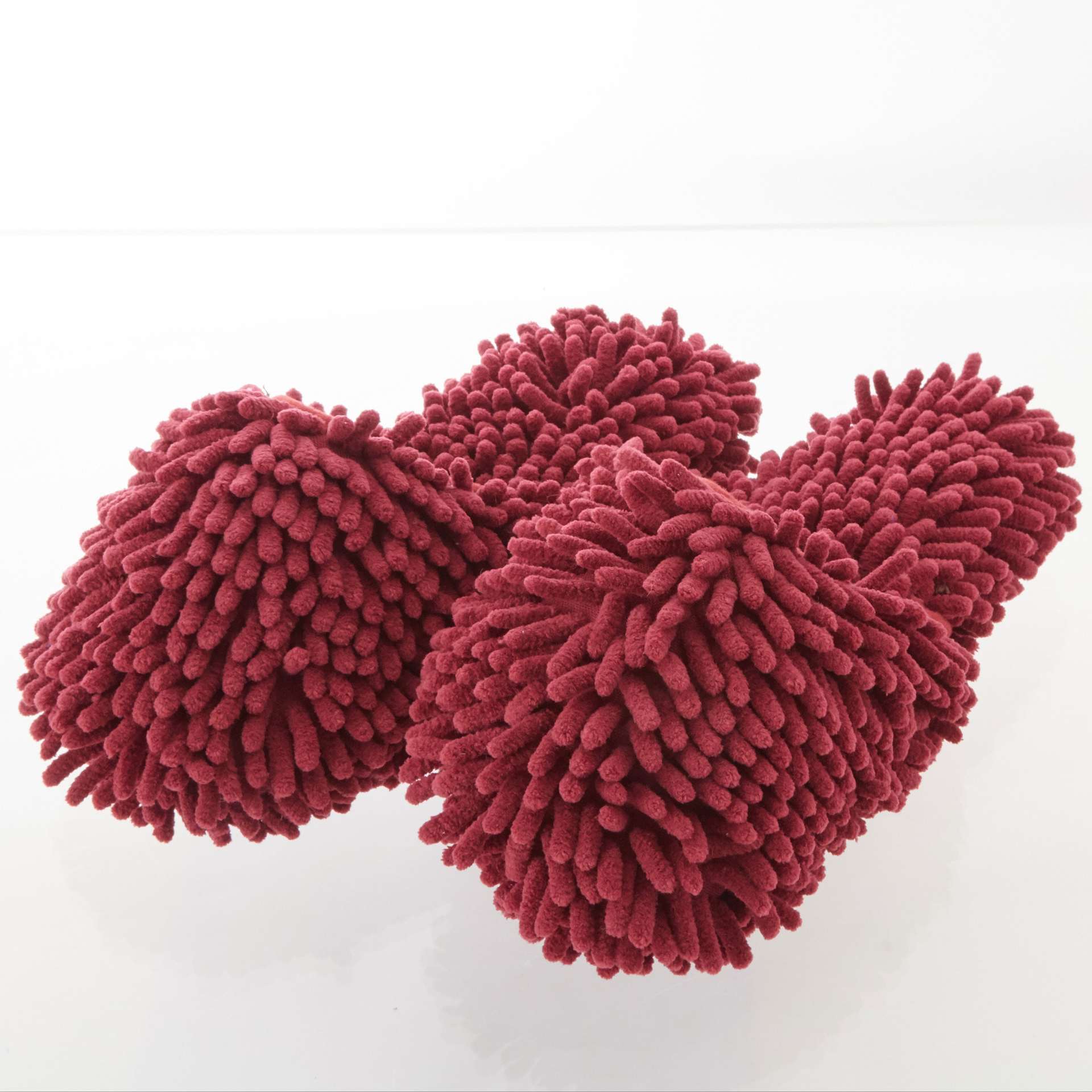 ノーブランド No Brand マイクロファイバー お掃除スリッパ,ワイン