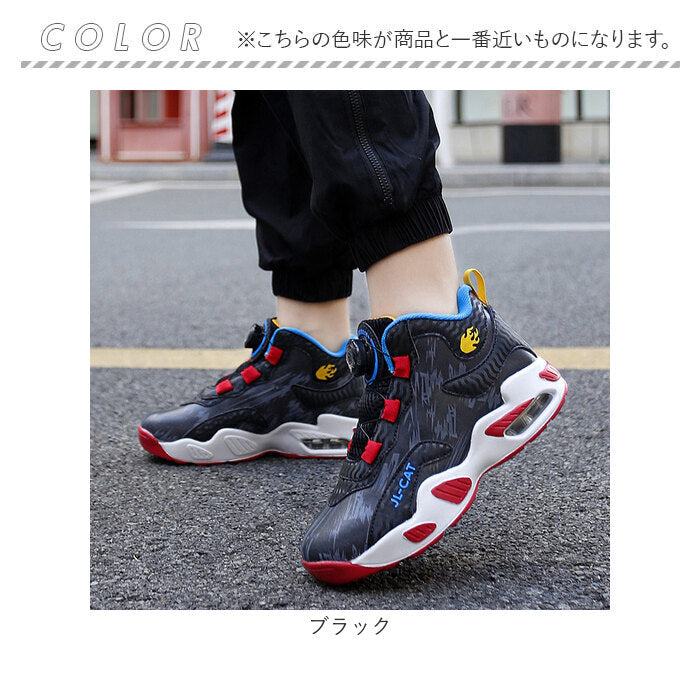 バックヤードファミリー BACKYARD FAMILY バスケットシューズ バッシュ ジュニア ハイカット スニーカー (パープル) パープル