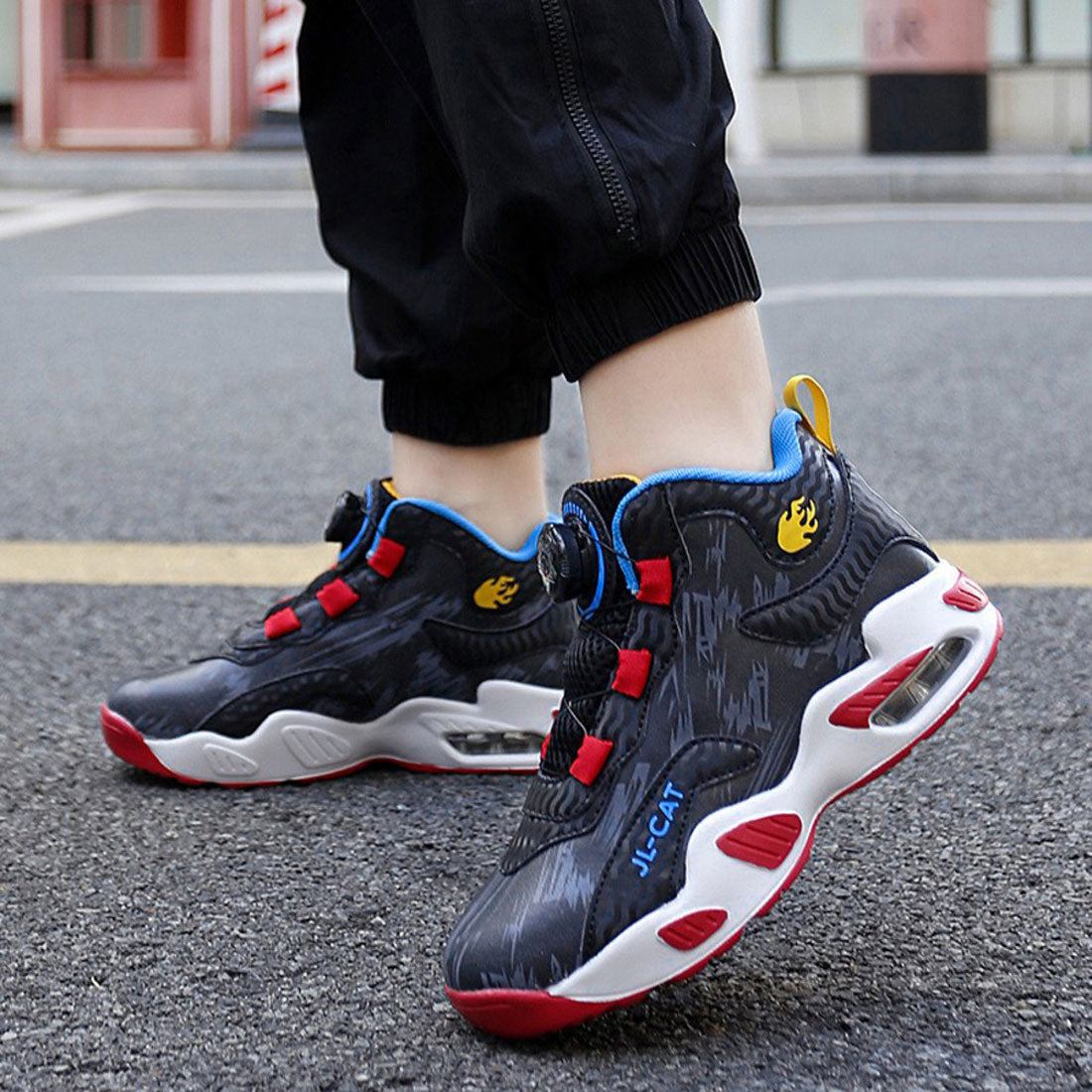 バックヤードファミリー BACKYARD FAMILY バスケットシューズ バッシュ ジュニア ハイカット スニーカー (ブラック) ブラック