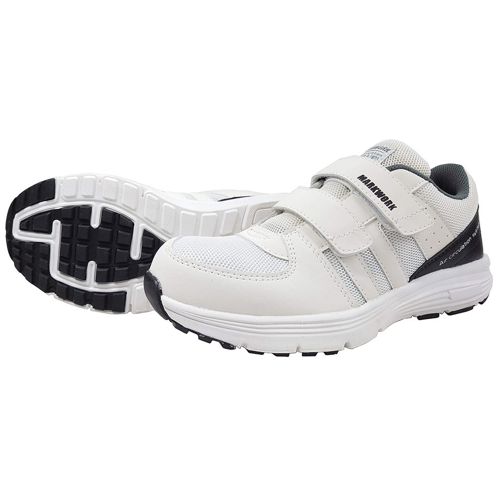 バックヤードファミリー BACKYARD FAMILY 安全靴 マジックローカット MK5110,ホワイト