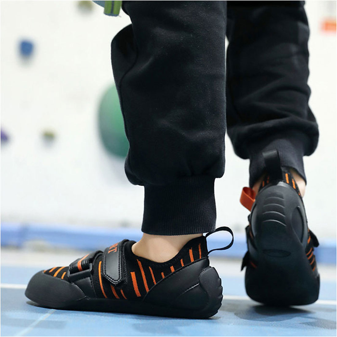 バックヤードファミリー BACKYARD FAMILY クライミングシューズ キッズ ボルダリング 軽量 (オレンジ) オレンジ