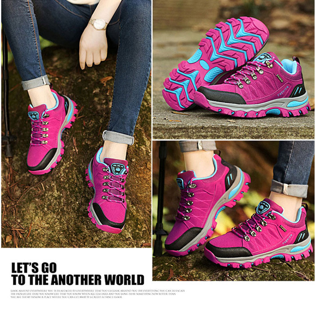 バックヤードファミリー BACKYARD FAMILY トレッキングシューズ スニーカー 登山靴 レディース (ローズ) ローズ