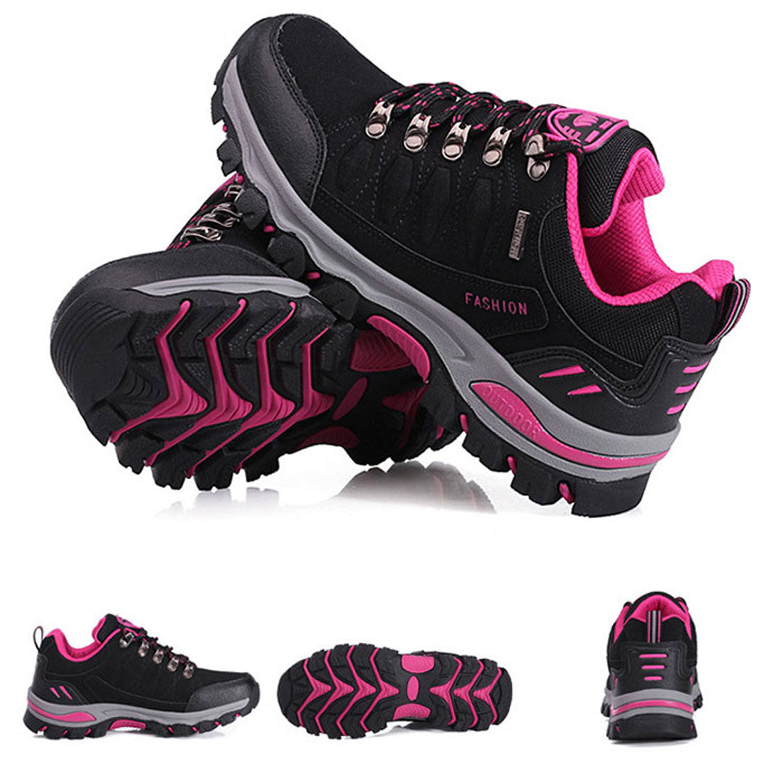 バックヤードファミリー BACKYARD FAMILY トレッキングシューズ スニーカー 登山靴 レディース (ローズ) ローズ