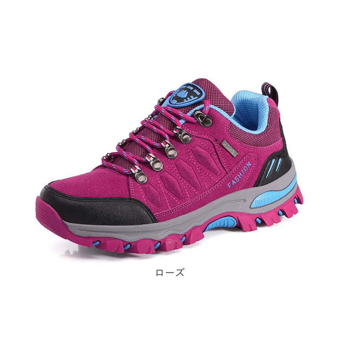 バックヤードファミリー BACKYARD FAMILY トレッキングシューズ スニーカー 登山靴 レディース (ローズ) ローズ