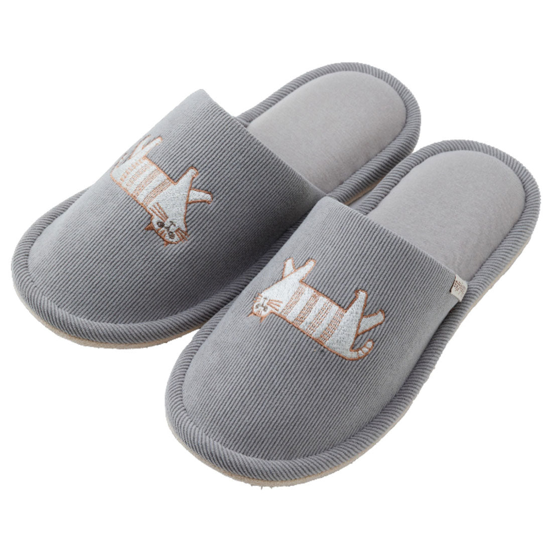 バックヤードファミリー BACKYARD FAMILY fika lycka コーデュロイスリッパ (グレー) グレー