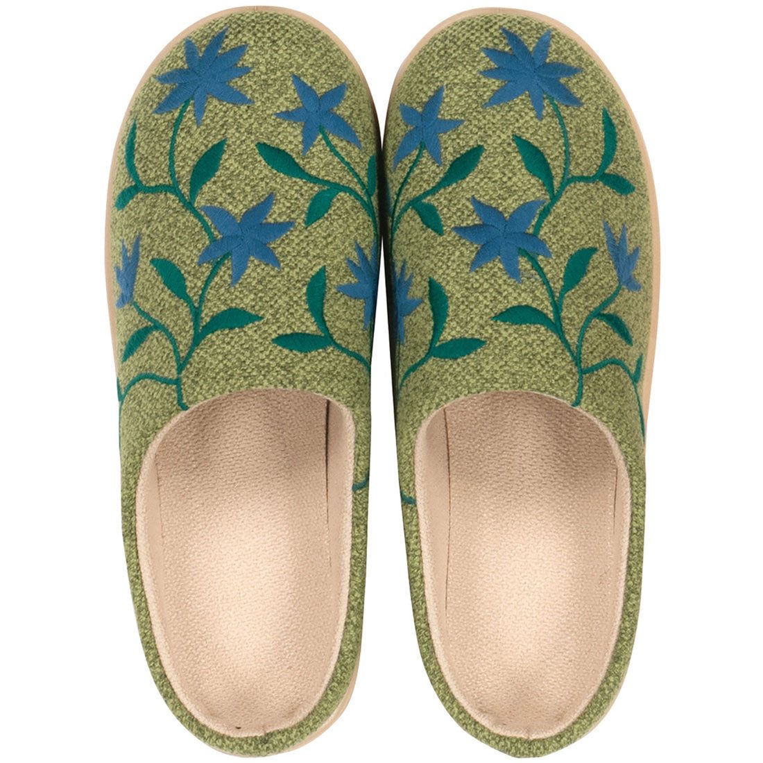 バックヤードファミリー BACKYARD FAMILY シビラ サボ型スリッパ (フロレリア.グリーン) フロレリア.グリーン