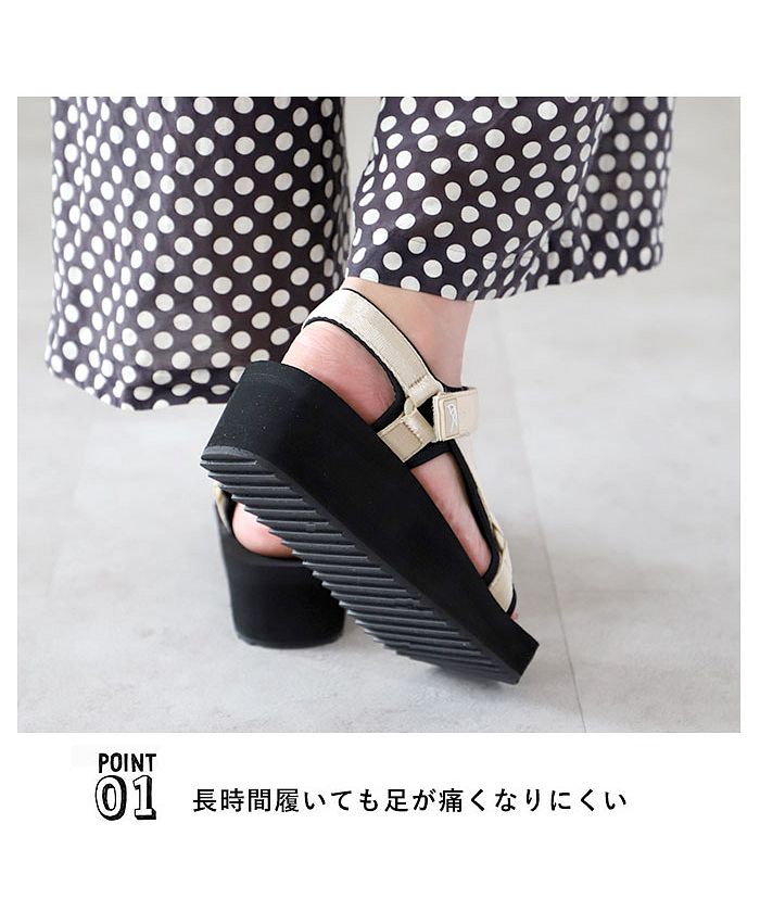 バックヤードファミリー BACKYARD FAMILY アーノルドパーマー Arnold Palmer レディース スポーツサンダル AN5402 (オールブラック) オールブラック