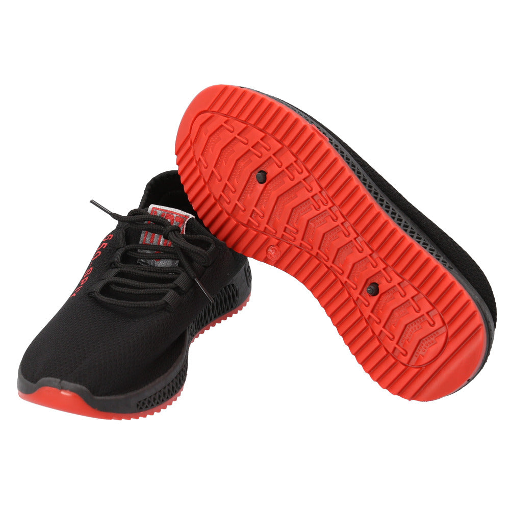 バックヤードファミリー BACKYARD FAMILY スニーカー レディース pmy550 (ブラック×レッド) ブラック×レッド