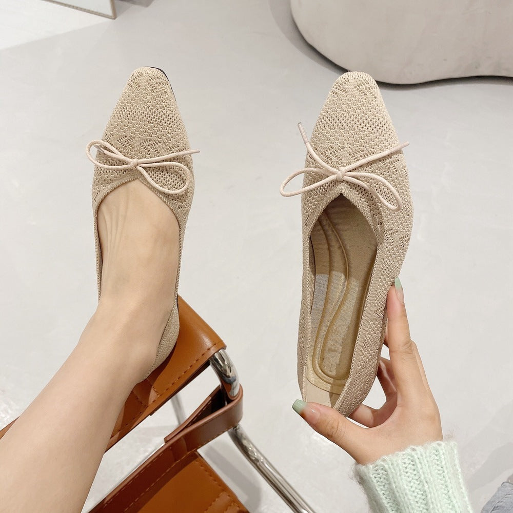 バックヤードファミリー BACKYARD FAMILY パンプス ニット フラット pmyh3