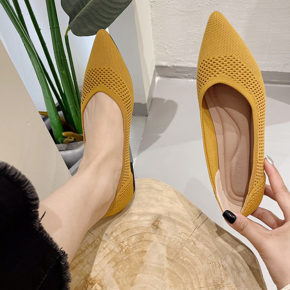 バックヤードファミリー BACKYARD FAMILY パンプス ニット フラット pmyqg8687