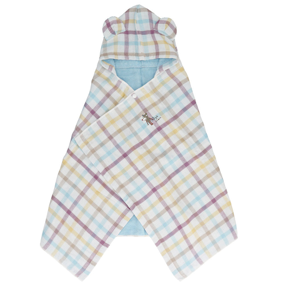 ノーブランド No Brand Duo フード付きタオル,ブルー