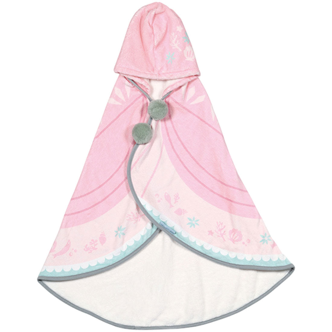 バックヤードファミリー BACKYARD FAMILY キャラクター 吸水速乾フード付きバスポンチョ BPO1 (アリエル) アリエル