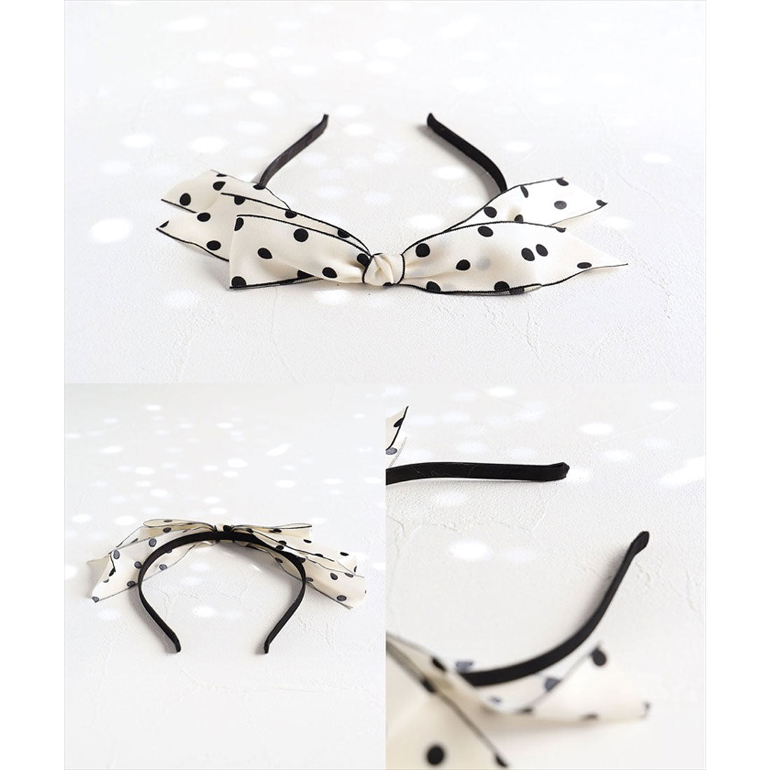 バックヤードファミリー BACKYARD FAMILY Rora プティ ドット カチューシャ (アイボリー) アイボリー