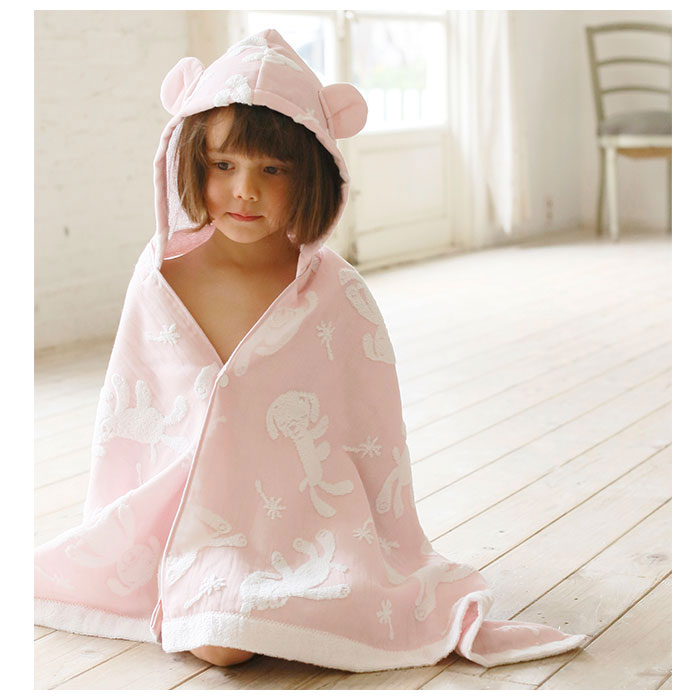 ノーブランド No Brand Macaron フード付きタオル