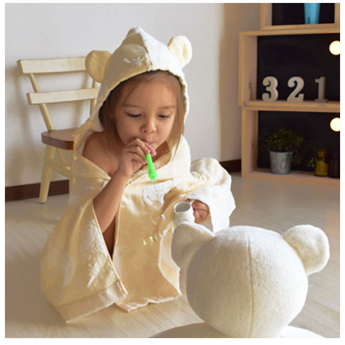 ノーブランド No Brand Macaron フード付きタオル