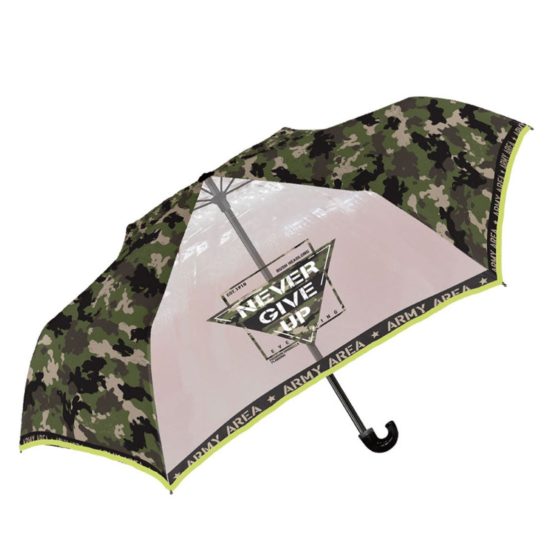 バックヤードファミリー BACKYARD FAMILY 折りたたみ傘 子供用,グランジカモフラージュカーキ