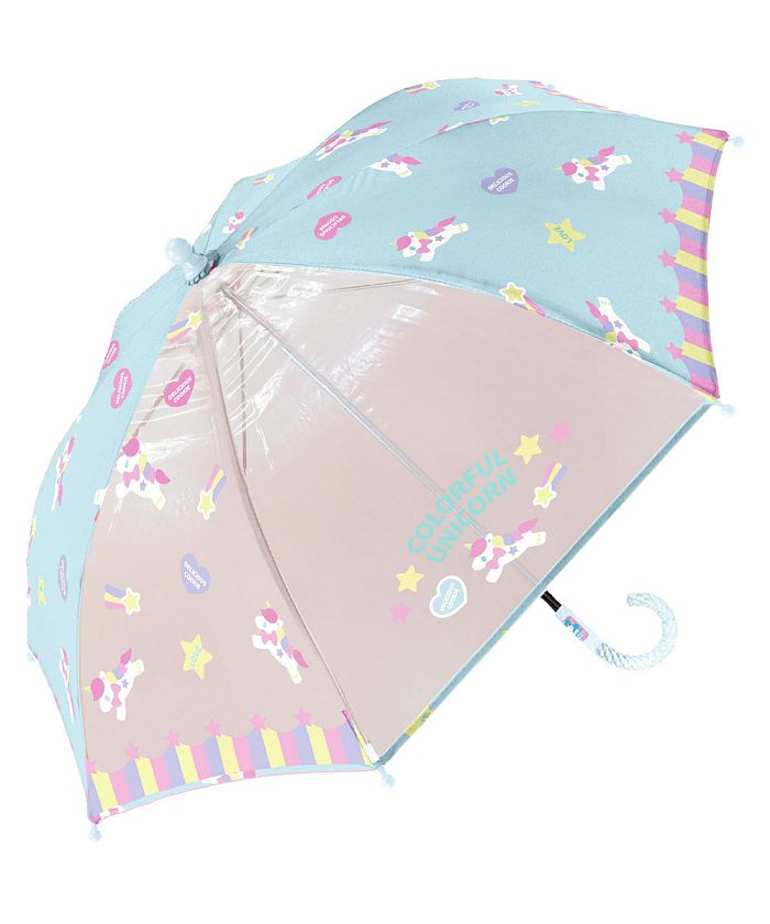 バックヤードファミリー BACKYARD FAMILY キッズ 傘 グラスファイバー 45cm,カラフルユニコーンSAX